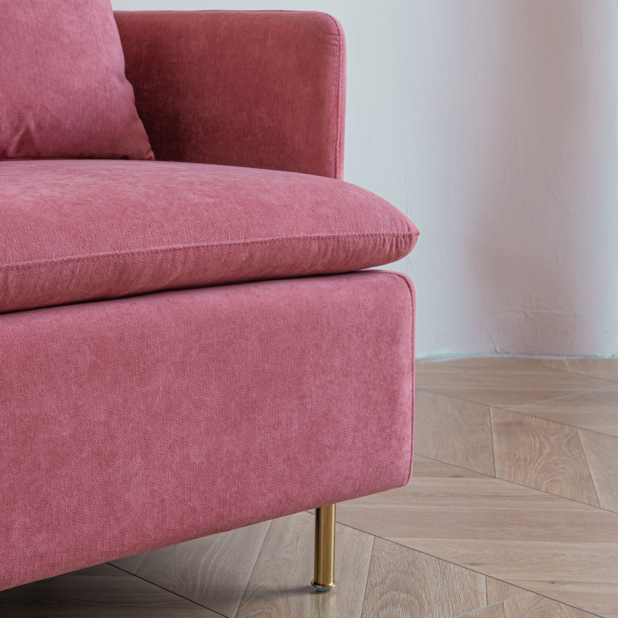New design pink color salon chair one single seater sofa chair for home living room loft apartment office sofa furniture