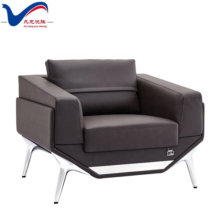 Italian Style Meeting Luxury Sectional Office Sofa 1+1+3 Waiting Room Office Sofa Upholstered Modular Sofa Set
