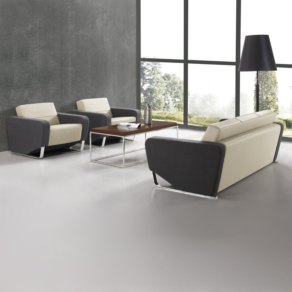 QS-SF01 modern style office sofa leather or fabric settee sofa sectional sofa