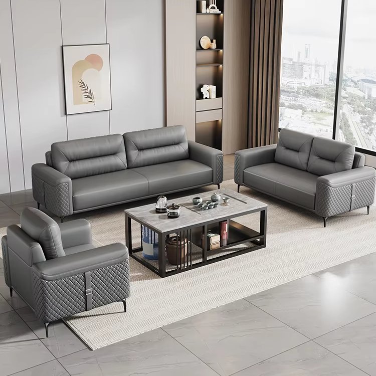 High Quality Office Furniture Modern Comfortable and Beautiful Office Sofa Sectional Sofa 1 Set European Style Wooden 3-5 Years