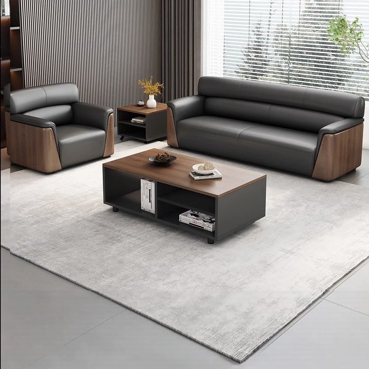 Chuang yue Light Luxury Small Family Office Sofa Simple Modern Design for Reception Room Business
