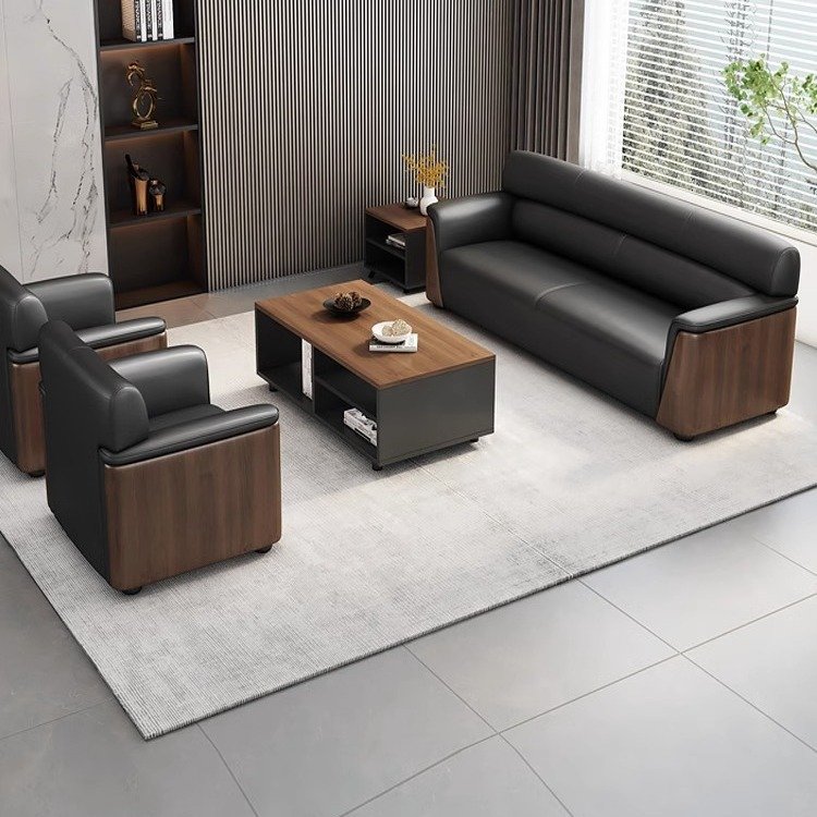 Chuang yue Light Luxury Small Family Office Sofa Simple Modern Design for Reception Room Business
