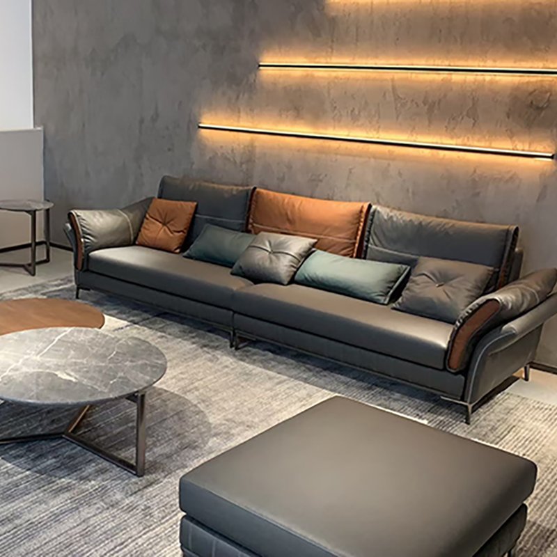 Wholesales Italy style Modern Living room home furniture Couch Velvet Fabric Leathaire Sofa set