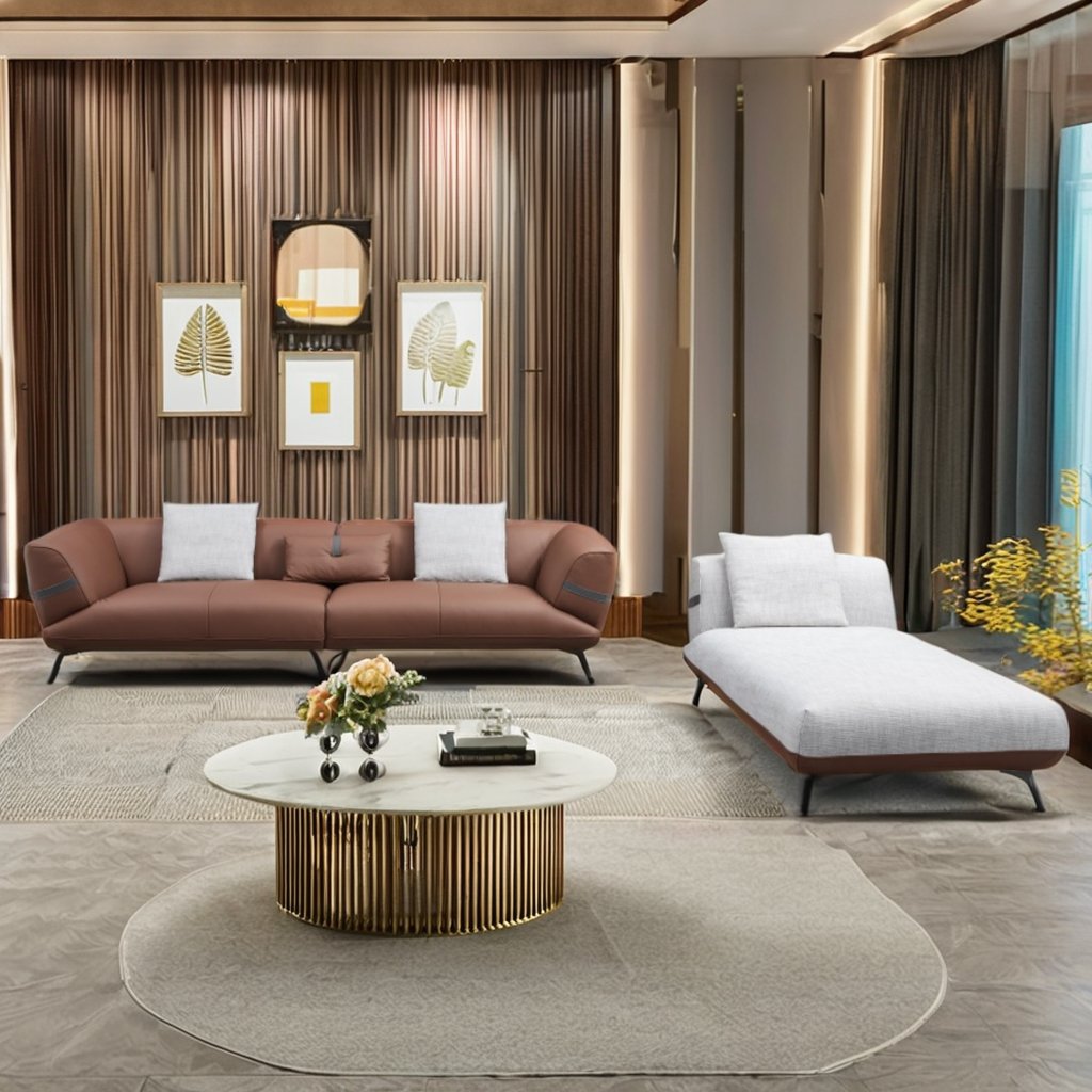 Modern Leather Office Sofa Couch Set for Conference Living Room Hotel School Home Office Furniture Model Appearance
