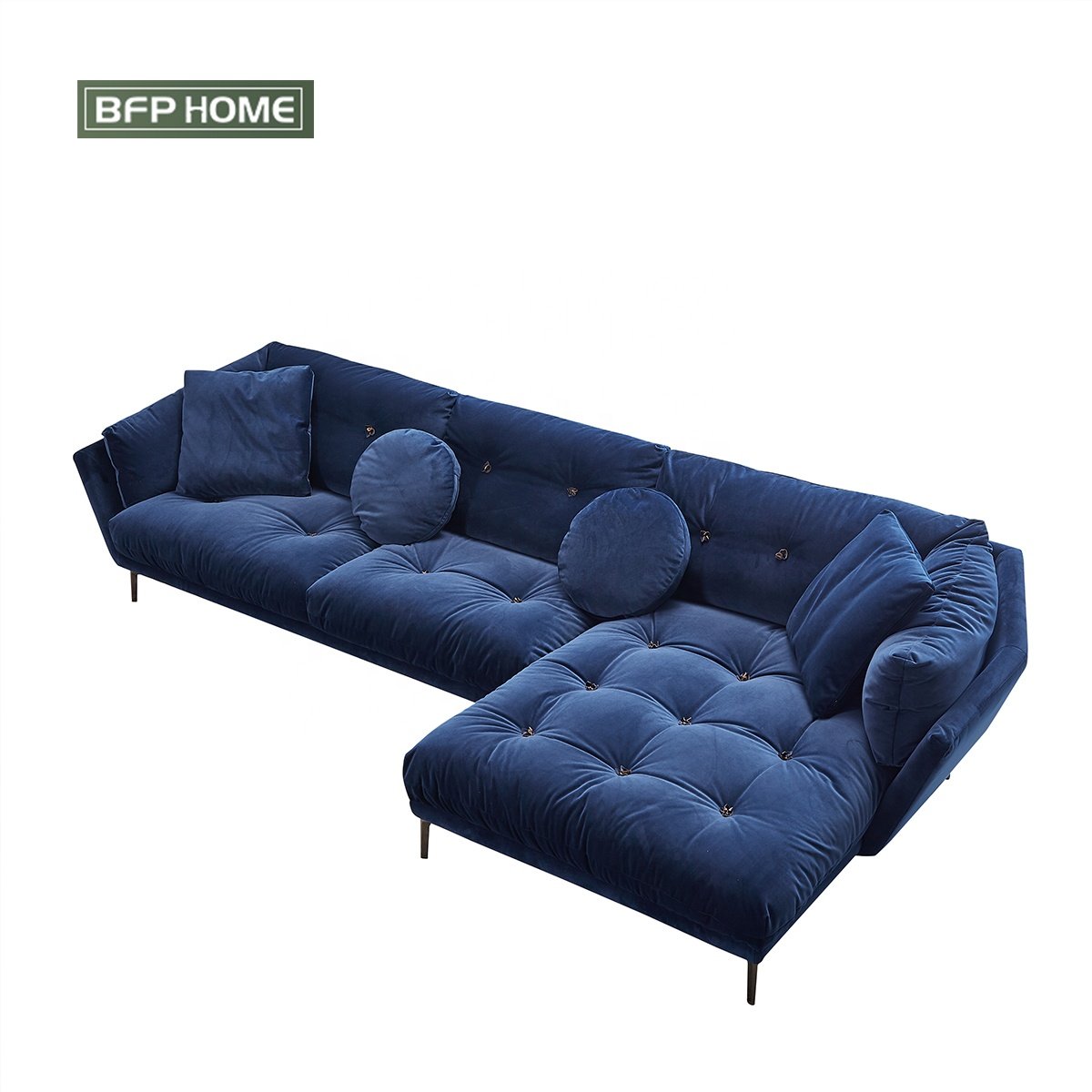 BFP HOME High quality Fabric furniture Modern Luxury Style Solid wood frame Living Room Sofas Set