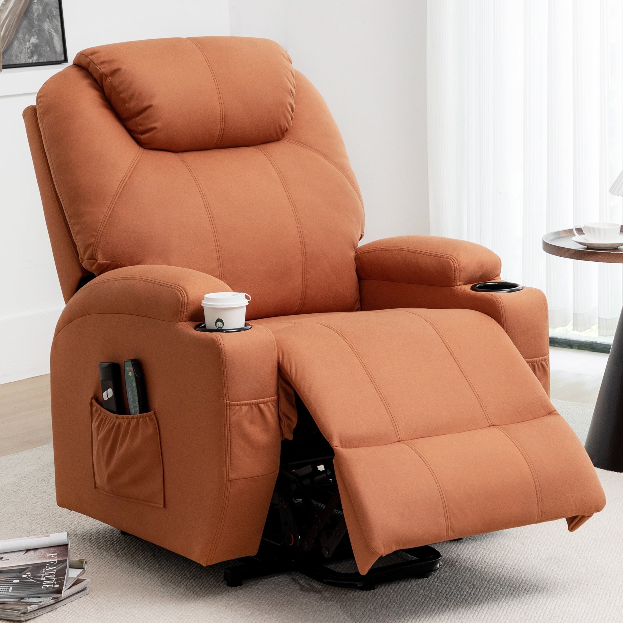 Reclining Sofa Reclinable Leisure Massage Heating Chair Leather Recliner Electric Sofa