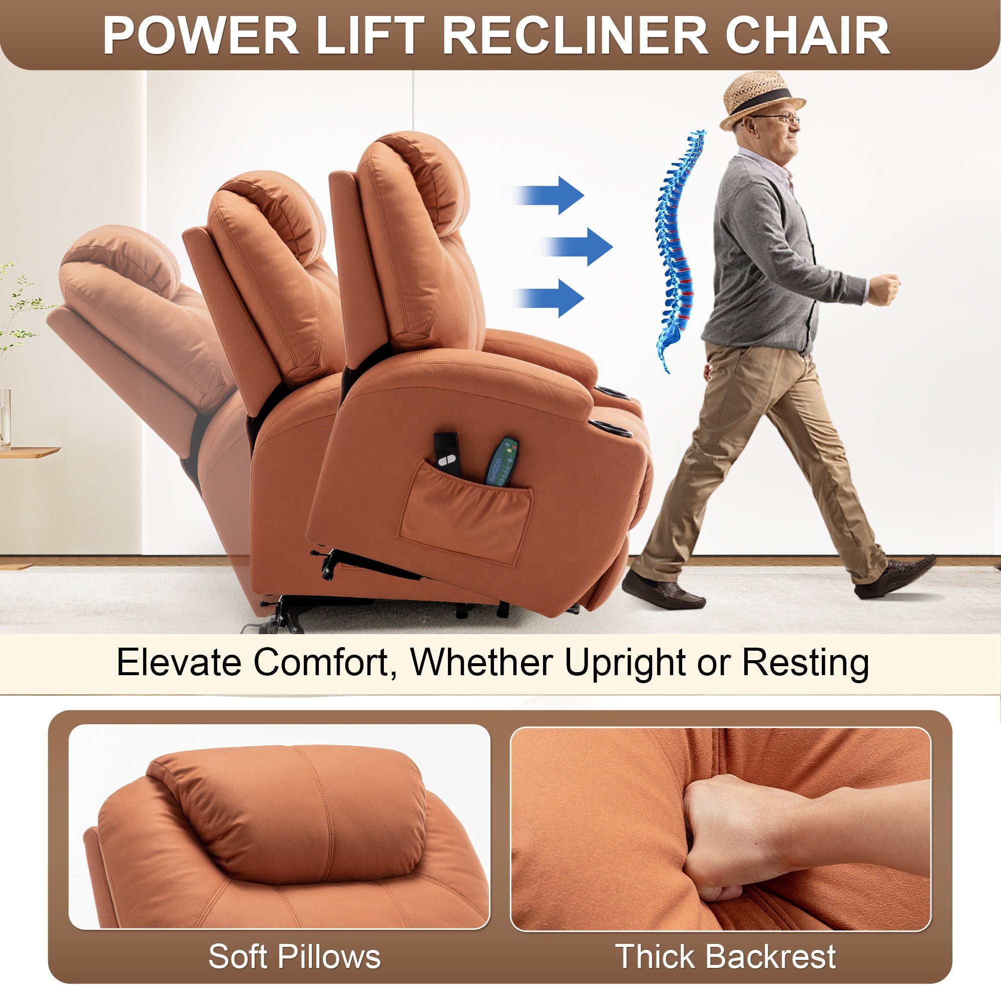 Reclining Sofa Reclinable Leisure Massage Heating Chair Leather Recliner Electric Sofa