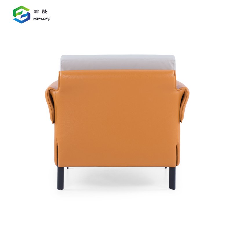 New Design Leather Sofa Comfortable Single Seater Office Sofa Set