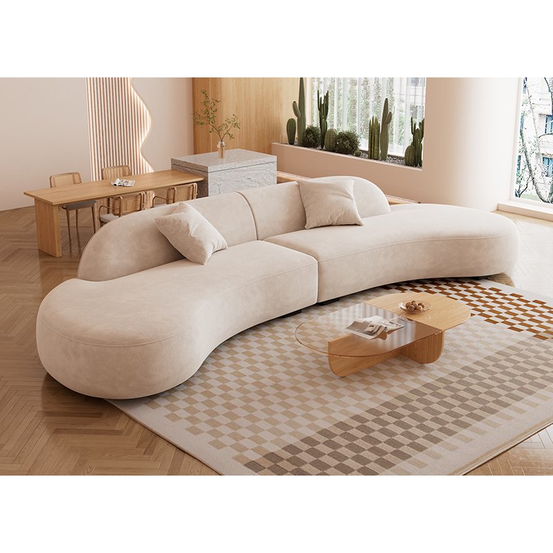 Manufacturer Direct Sale Minimalist Wholesale Italian Modern Luxury Sectional Sofa Velvet Sofa Living Room Furniture