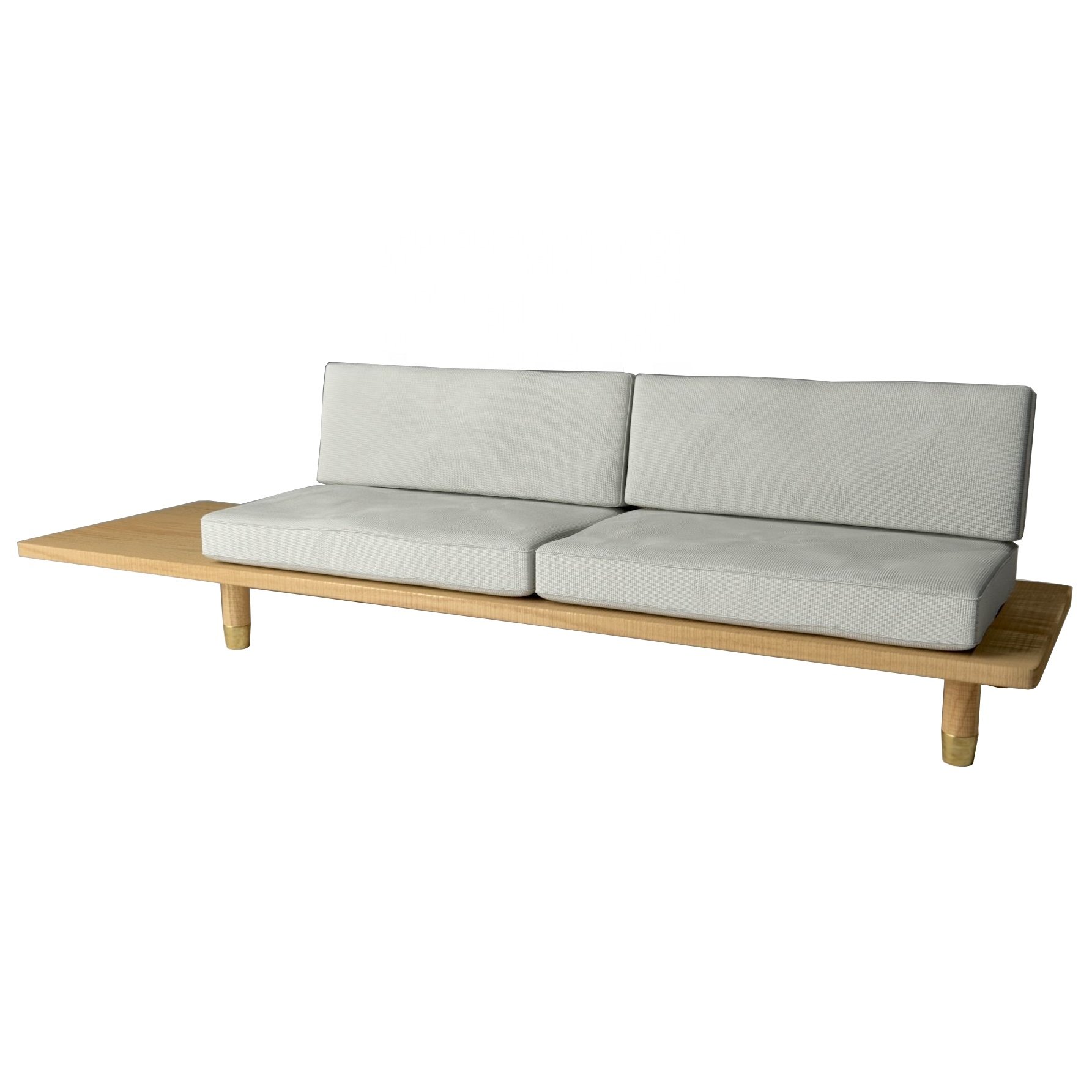 Modern Antique-Style Two-Seat Sofa Set Comfortable Solid Wood Furniture for Office Apartment or Hotel Living Room