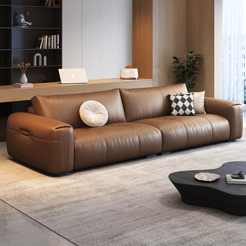 Modern Three-Seat Business Leather Office Sofa for Reception Areas for Offices Hotels Schools Simple Stylish for Any Living Room