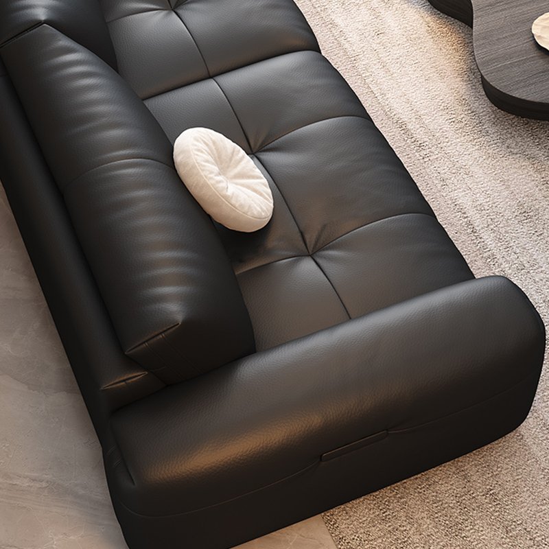 Modern Three-Seat Business Leather Office Sofa for Reception Areas for Offices Hotels Schools Simple Stylish for Any Living Room