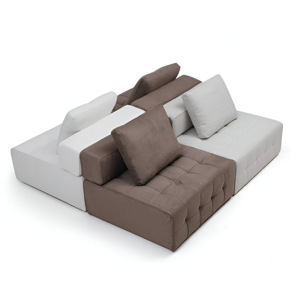 European Luxury Tufted Living Room Sofa Set High-Grade Genuine Leather Home Office Solid Wood Fabric Section Hotels Workshops