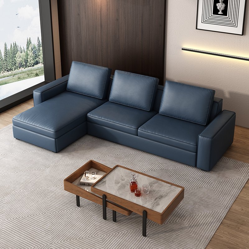 Large Storage Modern L Shape 3 Seater Leather Foldable Sofa Sleep Bed Sofa Bed