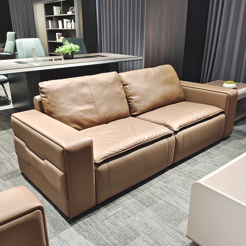 High End China Manufacturer Customized Leather Office Sofa Set Modern Office Couch