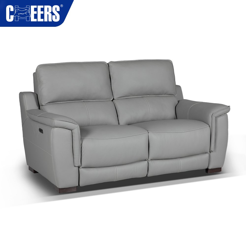 MANWAH CHEERS Power Modern Luxury Leather 3+2+1 Reclining Sofa Set Affordable Sofa Group for Living Room