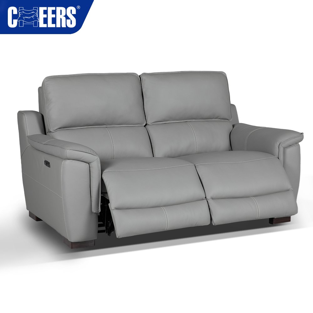 MANWAH CHEERS Power Modern Luxury Leather 3+2+1 Reclining Sofa Set Affordable Sofa Group for Living Room