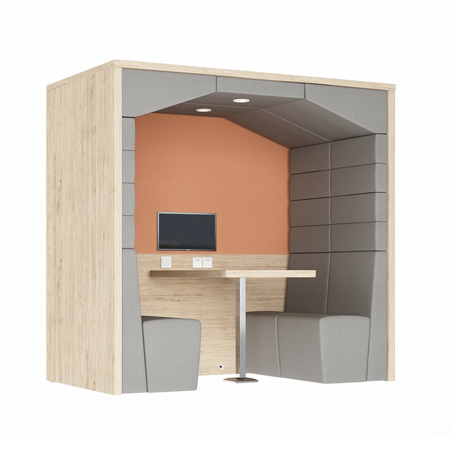 High-Quality Office Telephone Booth/Meeting Pod With TV desk/Office Sofa Design