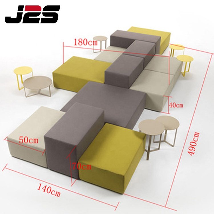 Custom combination waiting area reception luxury lobby furniture hotel lobby sofa set