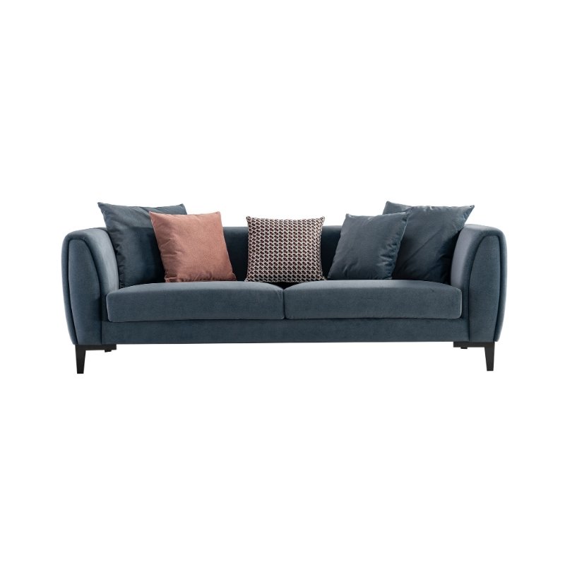 Nordic Luxury Modern Design Creative Living Room Home Furniture Sponge Wood Frame Fabric Velvet Sofa