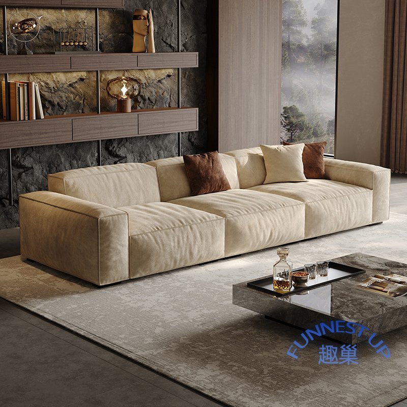 Italian minimalist fabric velvet sofa modular light luxury cloud sofa set furniture living room lounge cloud office sofas