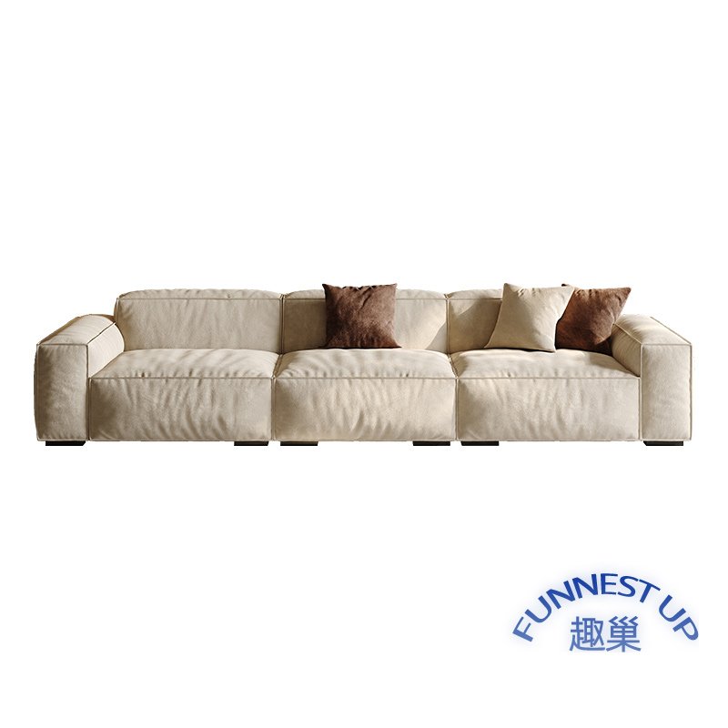Italian minimalist fabric velvet sofa modular light luxury cloud sofa set furniture living room lounge cloud office sofas