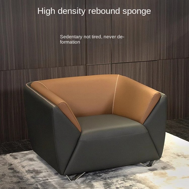 Office sofa reception area single-seat commercial leisure small business reception coffee table office sofas
