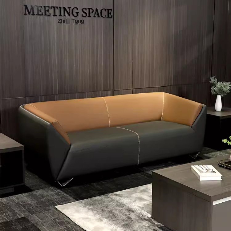 Office sofa reception area single-seat commercial leisure small business reception coffee table office sofas