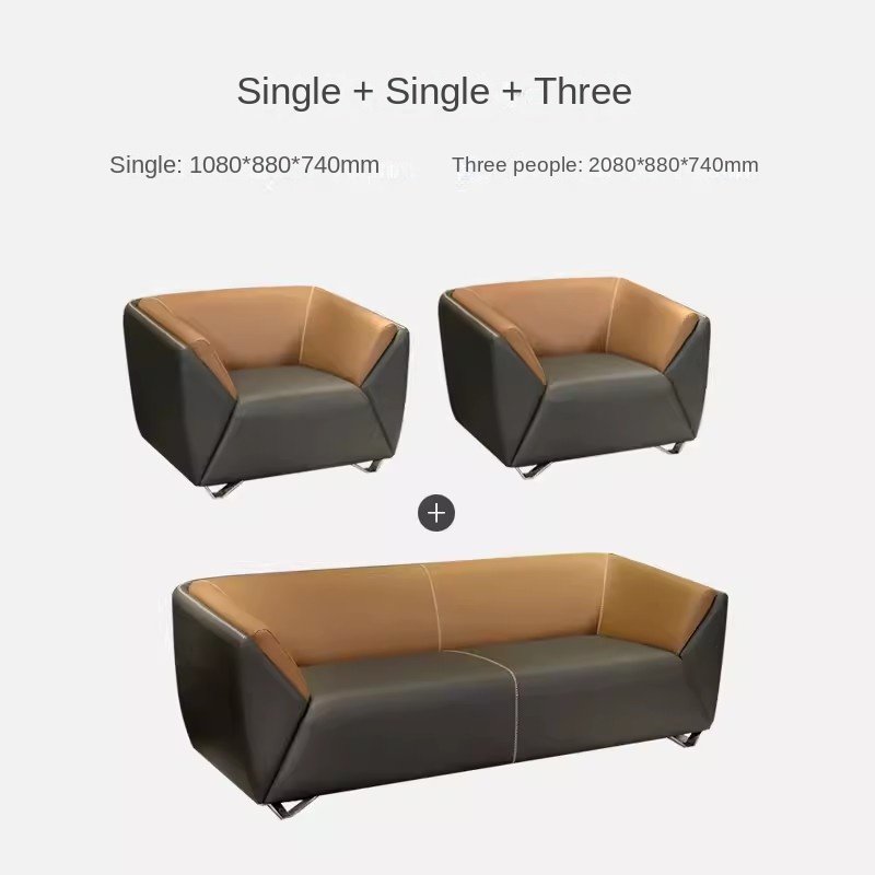 Office sofa reception area single-seat commercial leisure small business reception coffee table office sofas