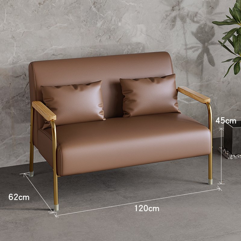 Colorful Luxury Modern Minimalist PU Leather Living Room sofa with Metal Legs Contemporary Design for Home Hotel Restaurant
