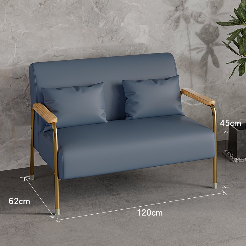 Colorful Luxury Modern Minimalist PU Leather Living Room sofa with Metal Legs Contemporary Design for Home Hotel Restaurant