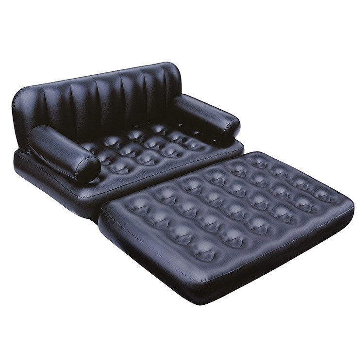 Modern New Design Small MOQ air lounger sofa bedroom portable inflatable lazy bag air sleeping sofa cum bed with pump