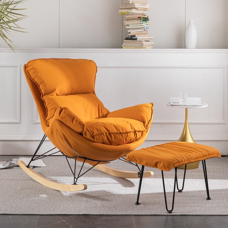 Factory Cheap Price Living Room Modern Luxury Zero Gravity Adult High Back Sofa Arm Chair Wooden Leisure Rocking Recliner Chair