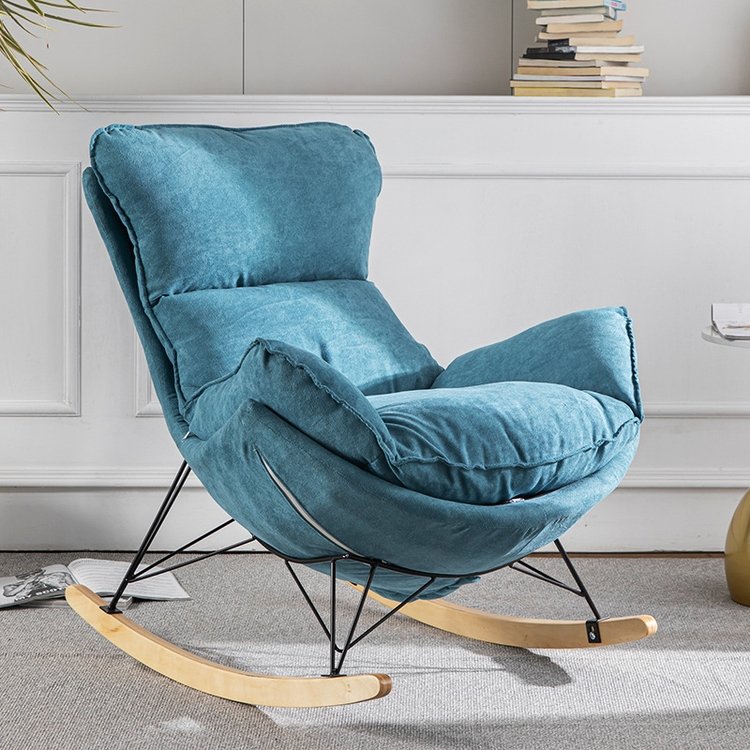 Factory Cheap Price Living Room Modern Luxury Zero Gravity Adult High Back Sofa Arm Chair Wooden Leisure Rocking Recliner Chair