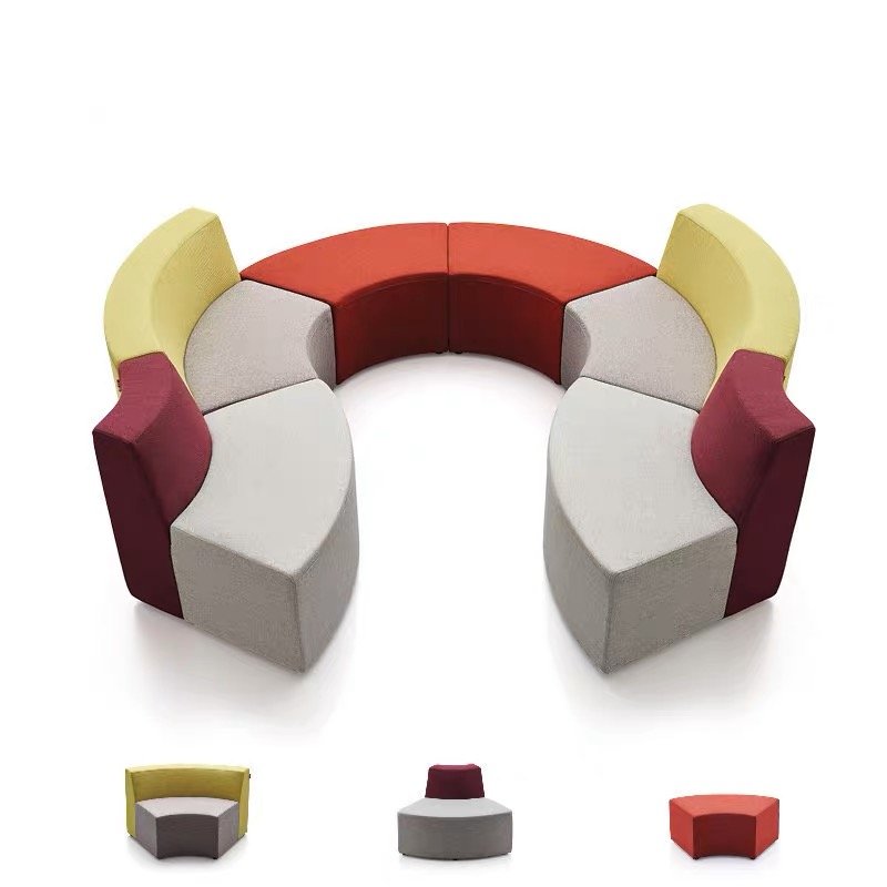 Modern Sectional Office Sofa Public Area Hotel Library Waiting Room Modular Seating Sofa Set Furniture
