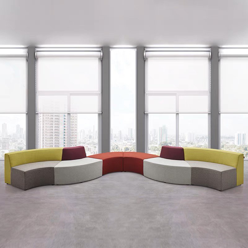 Modern Sectional Office Sofa Public Area Hotel Library Waiting Room Modular Seating Sofa Set Furniture