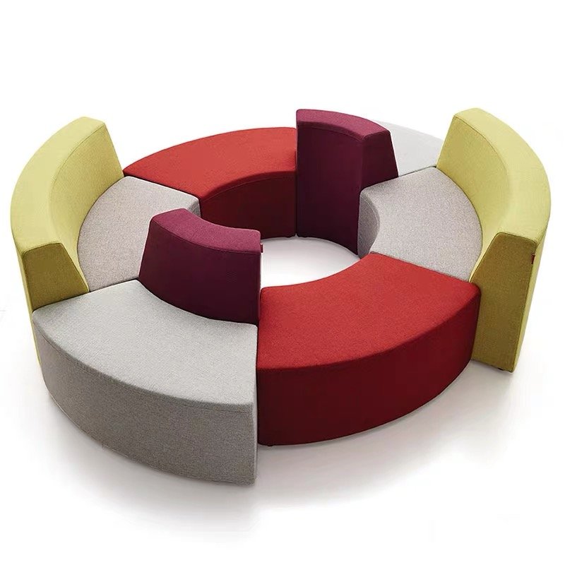 Modern Sectional Office Sofa Public Area Hotel Library Waiting Room Modular Seating Sofa Set Furniture