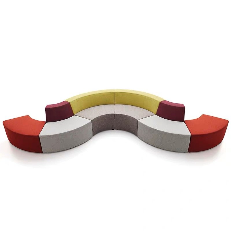 Modern Sectional Office Sofa Public Area Hotel Library Waiting Room Modular Seating Sofa Set Furniture