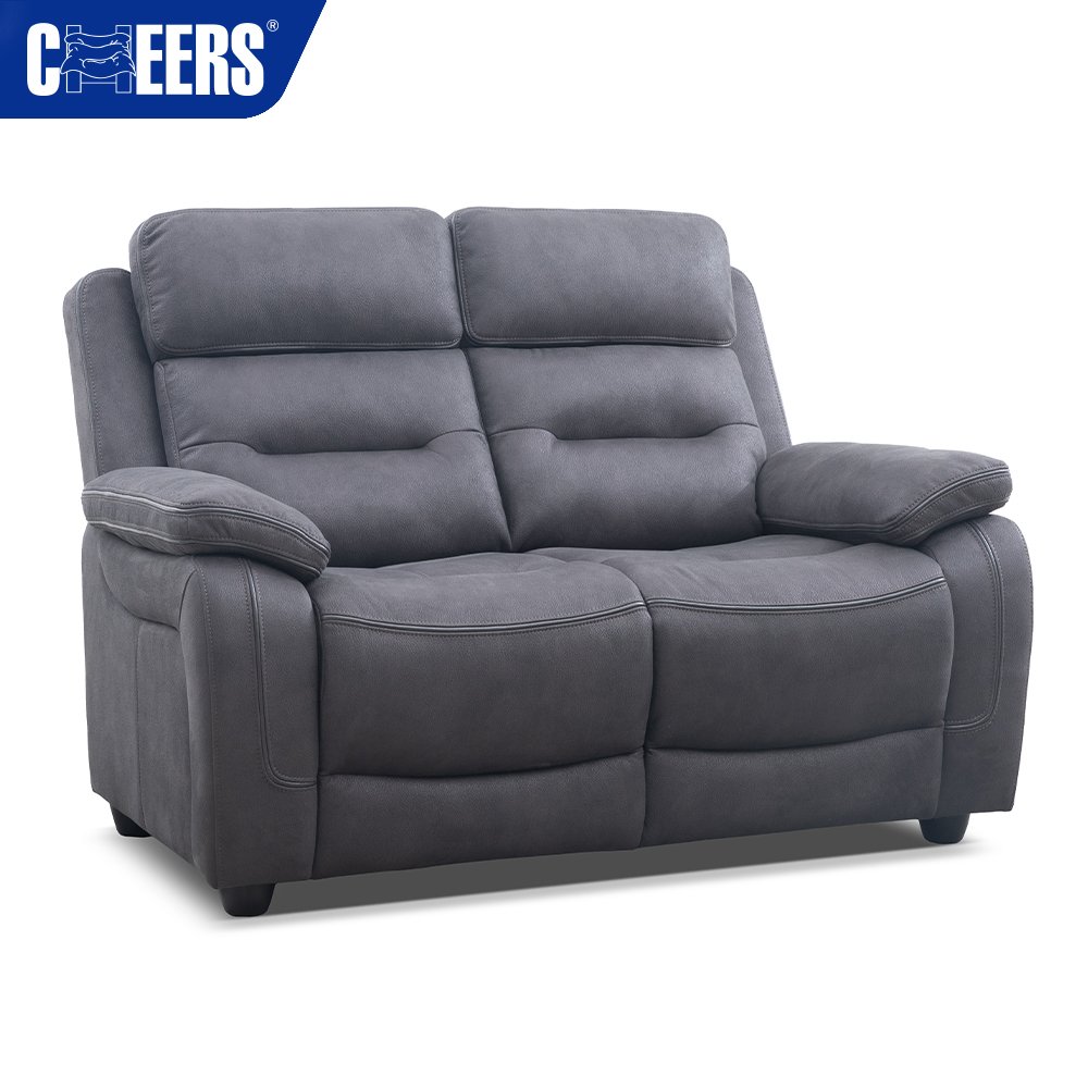 MANWAH CHEERS Modern Fabric Manual Recliner Living Room Sofas