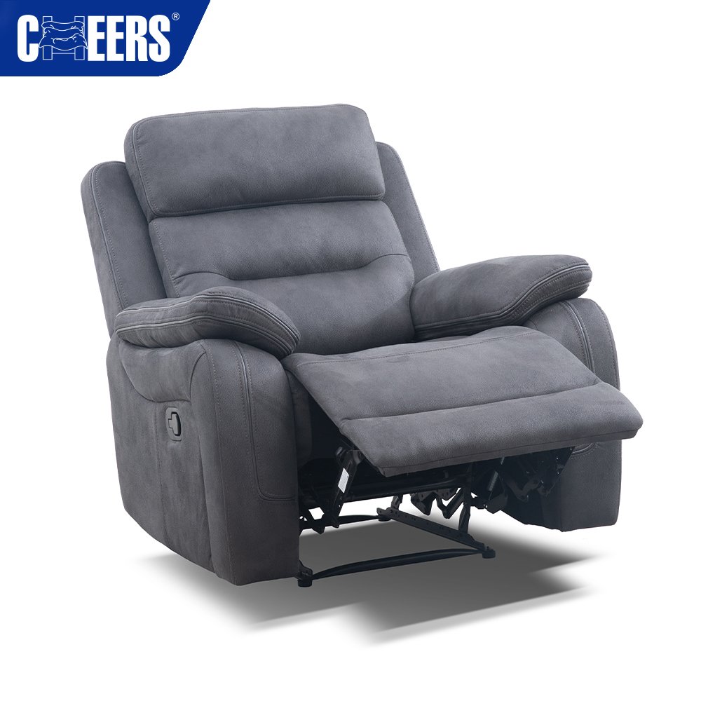 MANWAH CHEERS Modern Fabric Manual Recliner Living Room Sofas