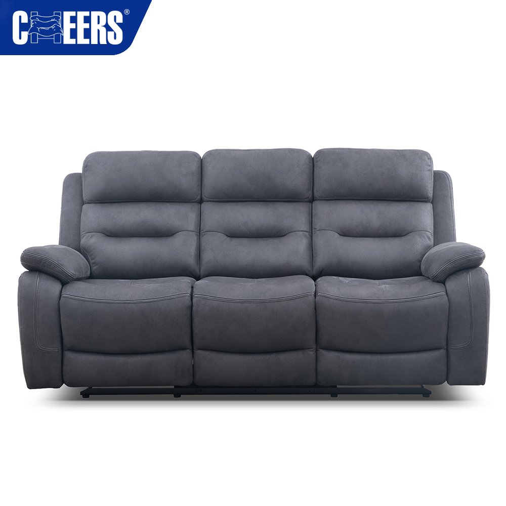 MANWAH CHEERS Modern Fabric Manual Recliner Living Room Sofas