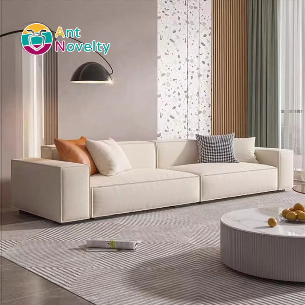 Antnovelty Modern Minimalist Mario Bellini Sofa with Leather Modules for Living Room Lounge Area or Outdoor Furniture