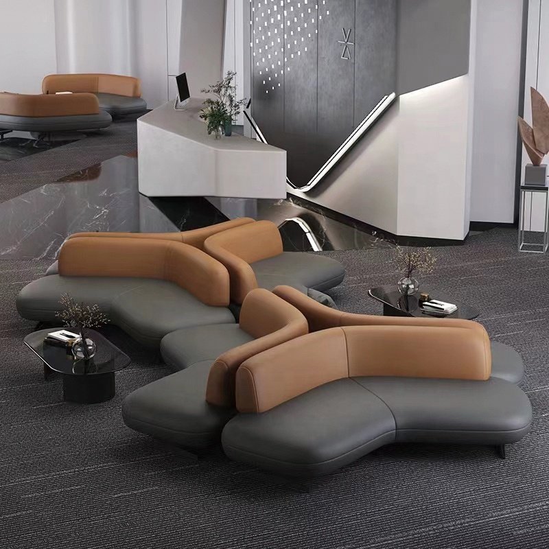executive office reception sofa, 3 seater sofa for office use