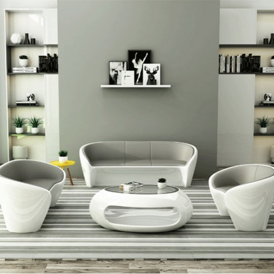 Nordic Fiberglass Shell Modern Cafe Chairs and Tables Creative Design Lounge Office Sofa furniture