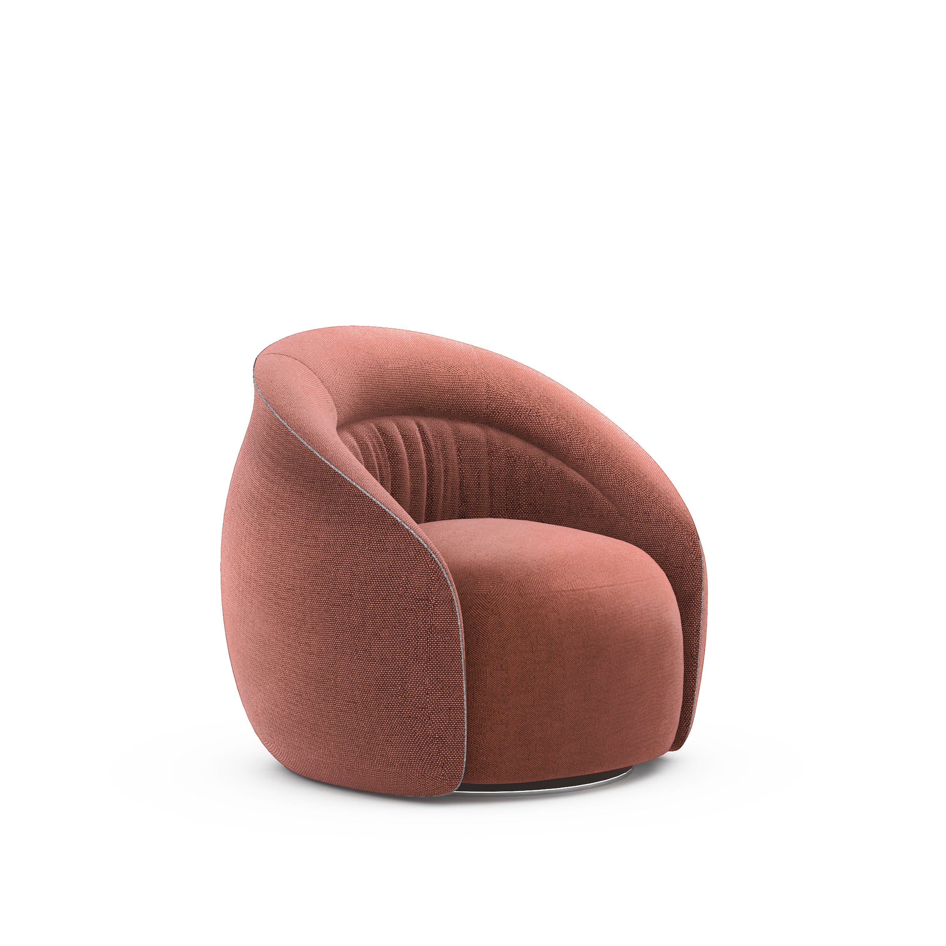 Pink Design Fabric Home Furniture 360 Degree Swivel Luxury Sofa Office Reception Living Room Sofa Chair