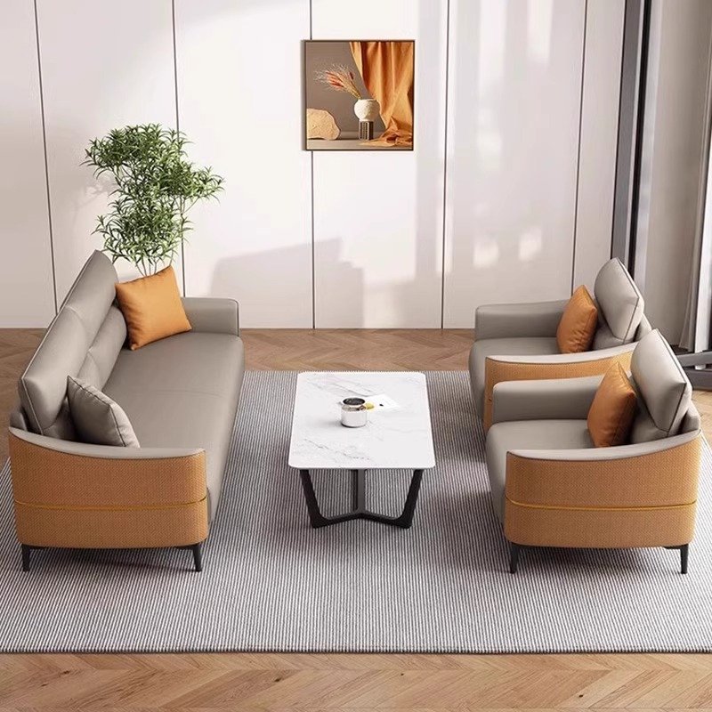 1 3 Person High Quality Modern Style VIP Boss Executive Leather Office Sofa For General Manager