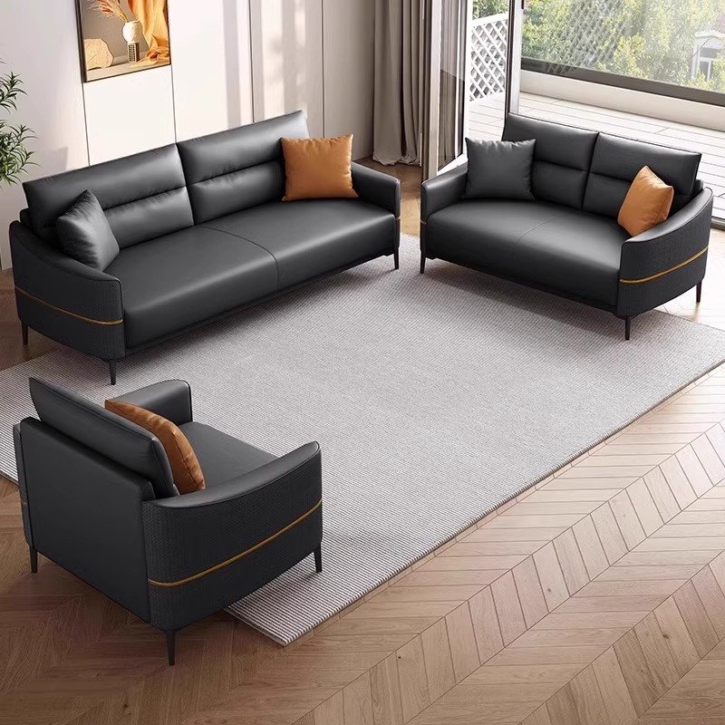 1 3 Person High Quality Modern Style VIP Boss Executive Leather Office Sofa For General Manager