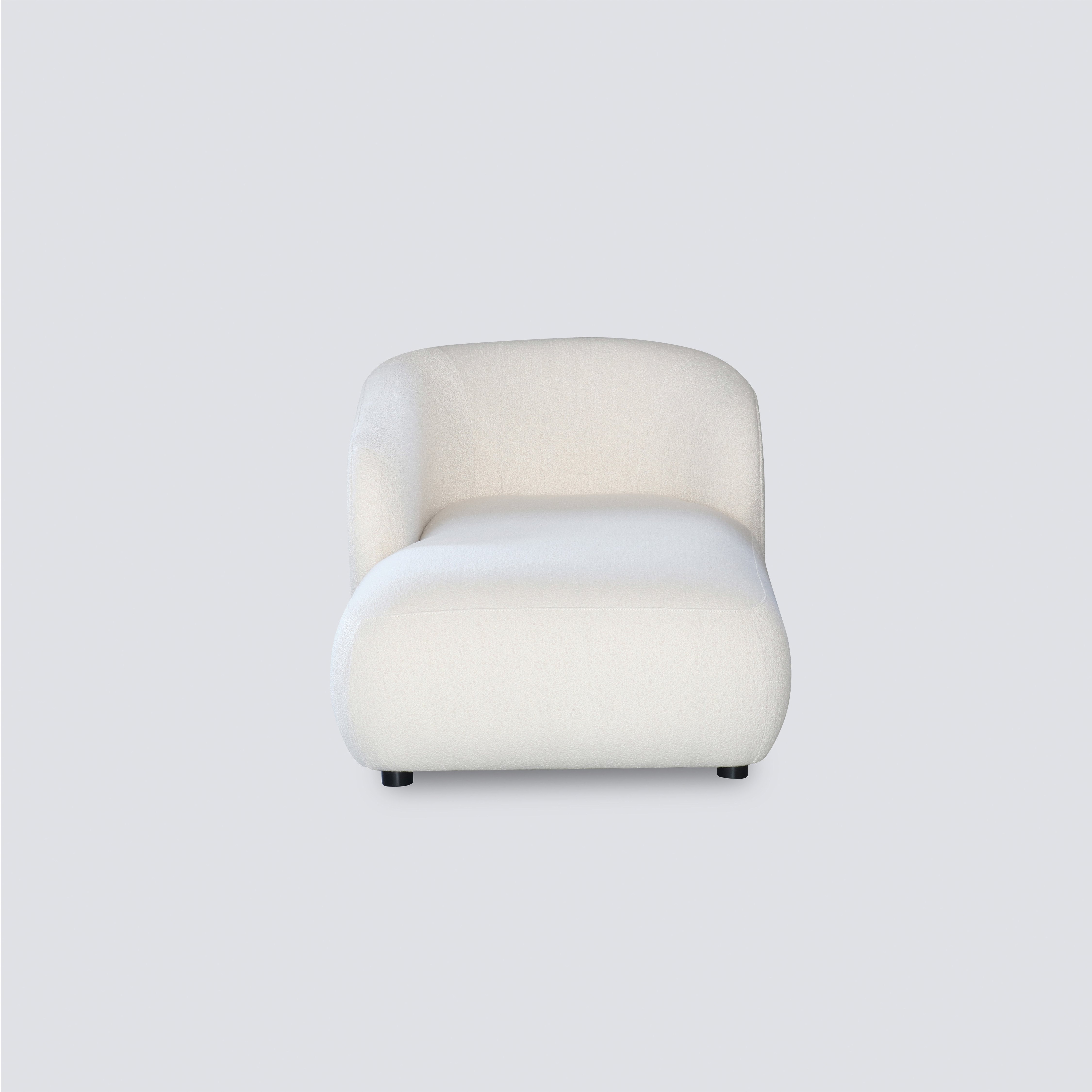 NS FURNITURE Modern Design Boucle Sofa Terry Fabric Living-room Daybed White Corner Sofa Bed for Home Hotel Club Upholstery