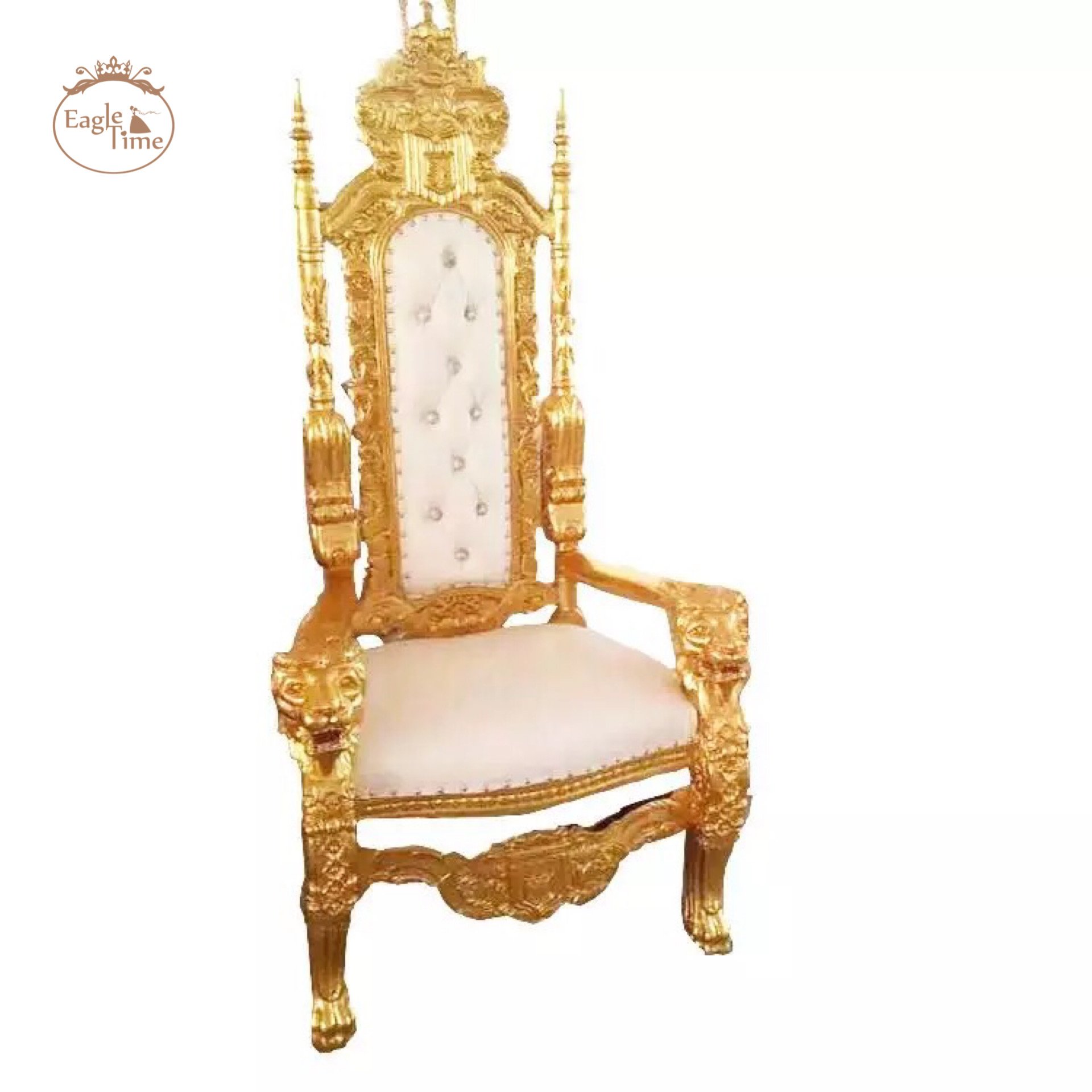 Modern royal design high back queen king throne wedding event hotel party sofa chair