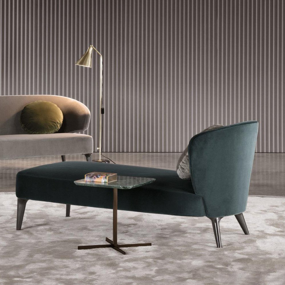 Italian luxury fabric single sofa with steel feet toffee recliner for hotel rooms, bedrooms, living rooms